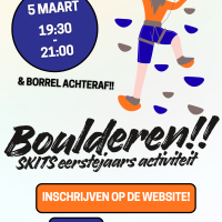 Boulderen - Eerstejaarsactiviteit