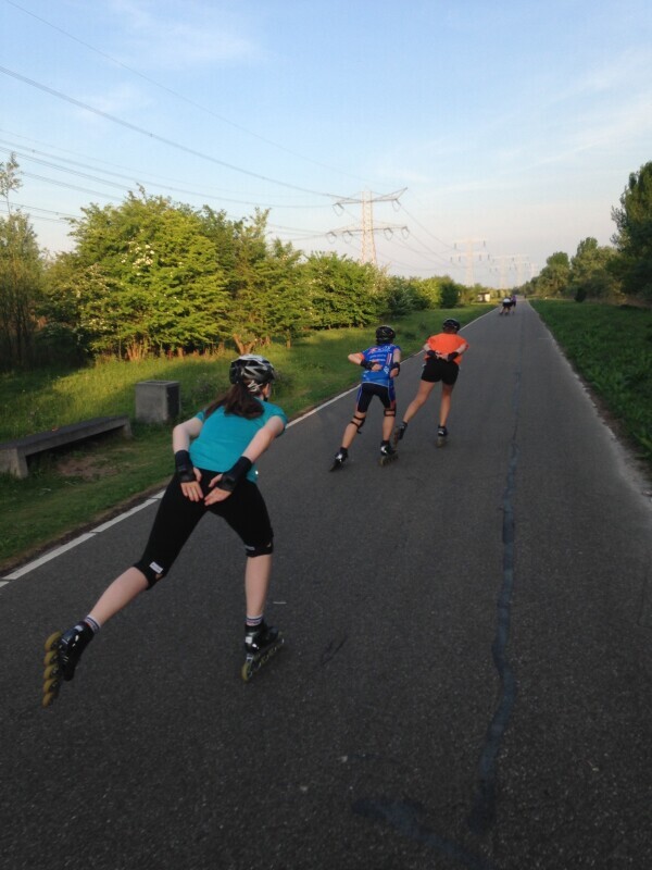 Eerste skeelertraining 